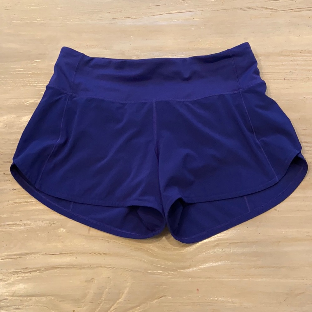 Lululemon Speed Up Shorts, size 4 tall.